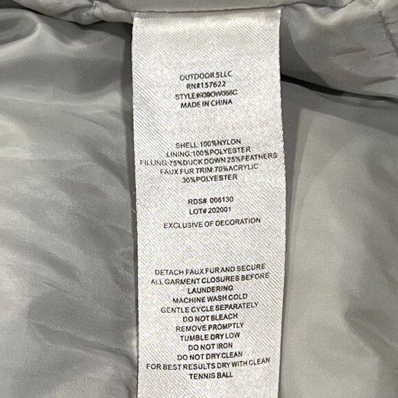 Eddie Bauer Kid's Down Parka, Black, XS 5/6 - Picture 3 of 10